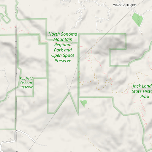 OpenStreetMap map of KRCB-TV (Cotati), CA