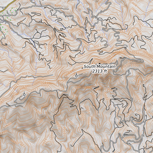 OpenTopoMap map of KADY-TV (Oxnard), CA