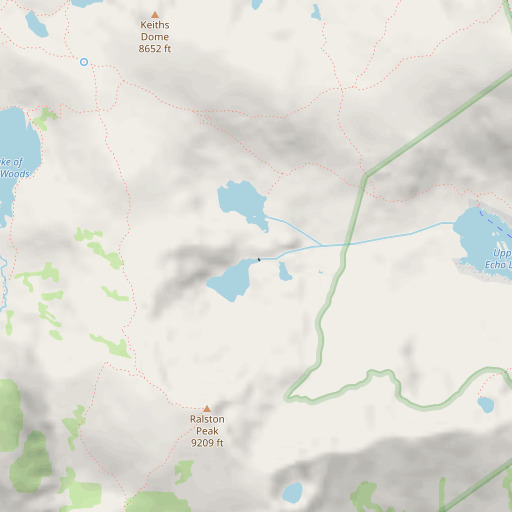 OpenStreetMap map of Ralston Lake 1-059 Dam, CA