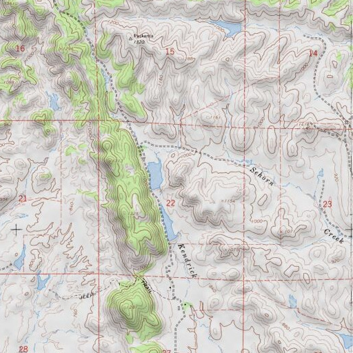 USGS 24K topo map of Rye 265-002 Dam, CA