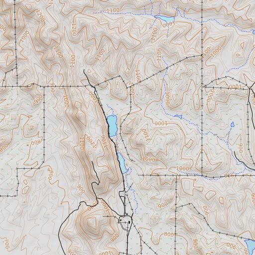 OpenTopoMap map of Rye 265-002 Dam, CA