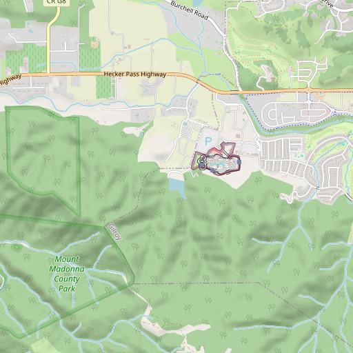 OpenStreetMap map of Debell 628 Dam, CA