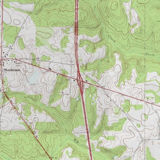USGS 24K topo map of Exit 41, GA