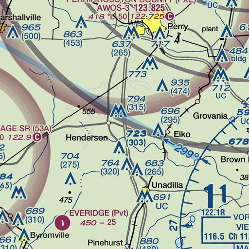 FAA VFR chart of Exit 41, GA