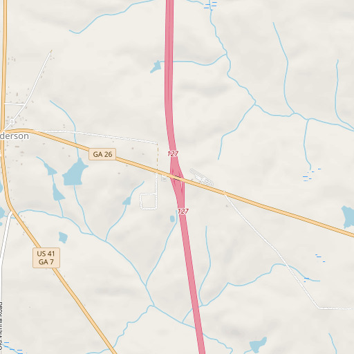 OpenStreetMap map of Exit 41, GA