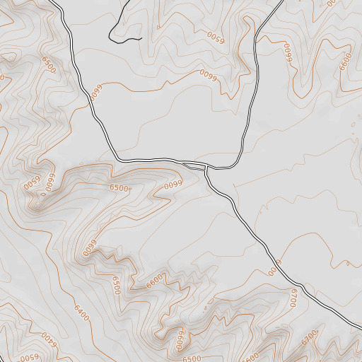 OpenTopoMap map of Conway Spring, CO