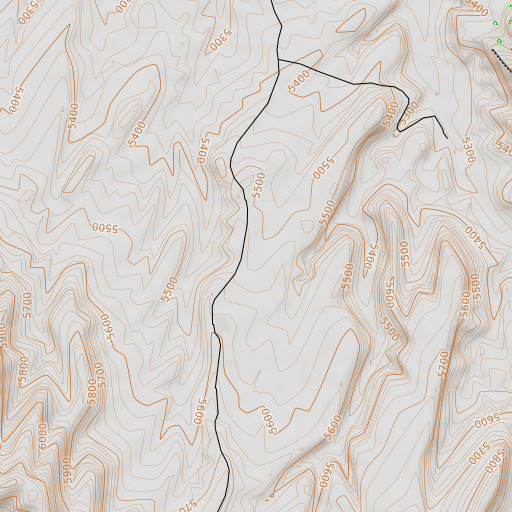 OpenTopoMap map of Shavetail Park, CO