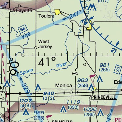 FAA VFR chart of Stringtown Cemetery, IL