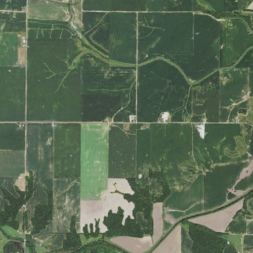 Aerial imagery of Stringtown Cemetery, IL