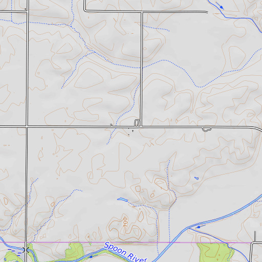 OpenTopoMap map of Stringtown Cemetery, IL