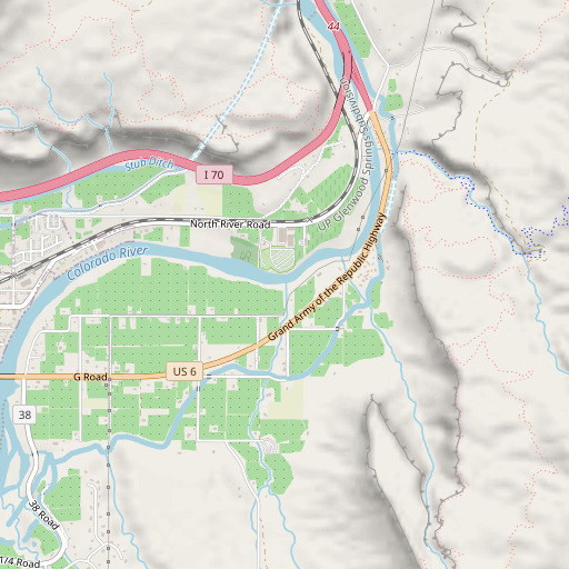 OpenStreetMap map of Watson Creek, CO