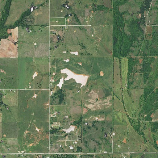 Aerial imagery of Al Salyer Dam, OK