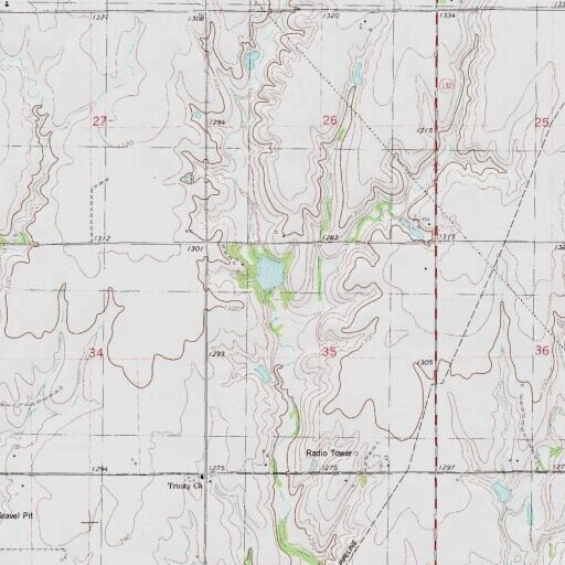 USGS 24K topo map of Oknoname 04702 Dam, OK
