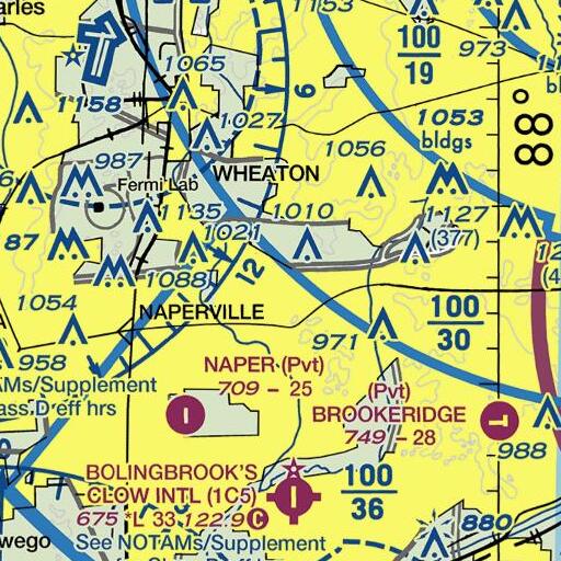 FAA VFR chart of Arrowhead Park, IL