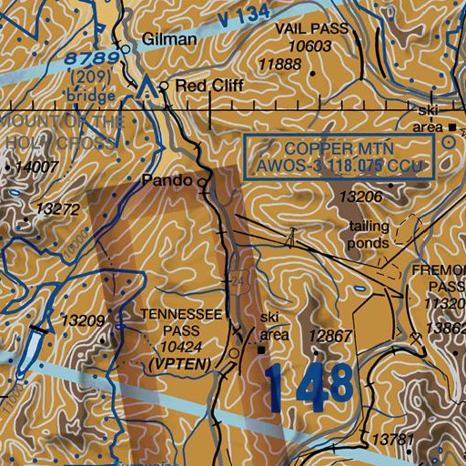 FAA VFR chart of Eagle Park, CO