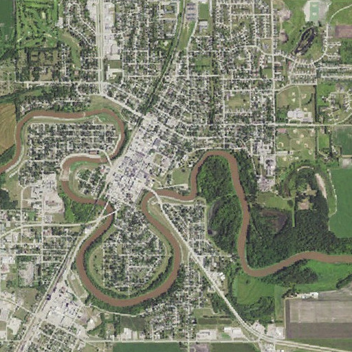 Aerial imagery of Central Park, MN