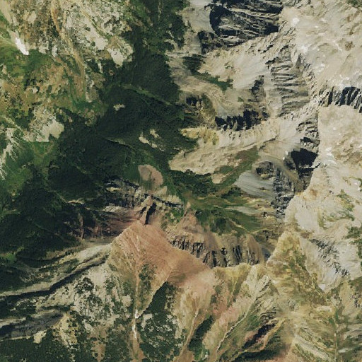 Aerial imagery of Queen Basin, CO
