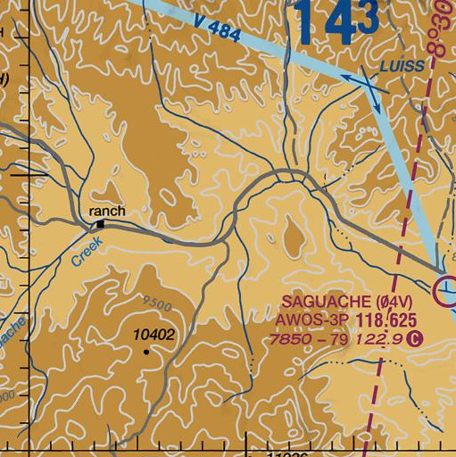 FAA VFR chart of Mill Creek, CO