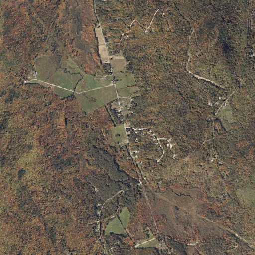 Aerial imagery of Flat School (historical), ME