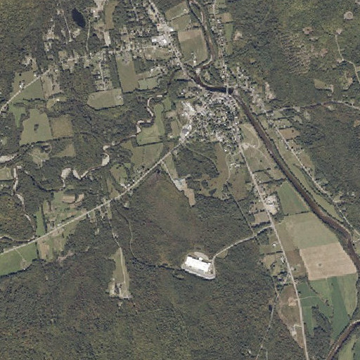 Aerial imagery of Kingfield Elementary School, ME