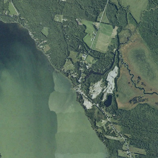 Aerial imagery of Smithfield Post Office, ME