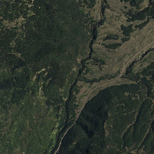 Aerial imagery of Wolf Creek, NM