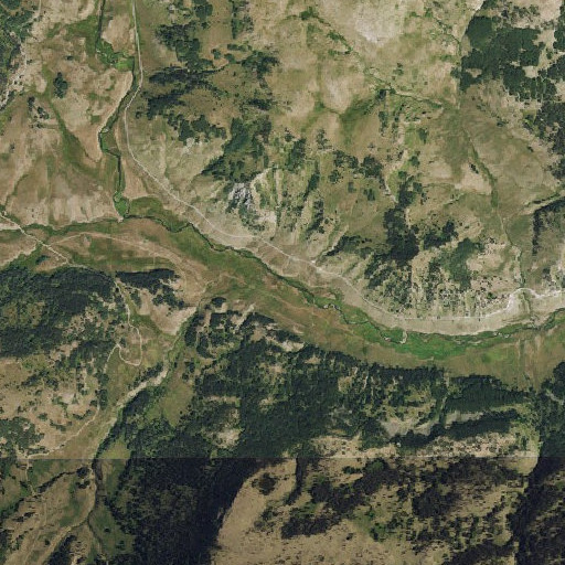 Aerial imagery of Apache Creek, CO