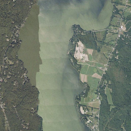 Aerial imagery of Custer Pond, ME