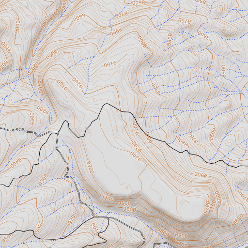 OpenTopoMap map of Cold Springs, CO
