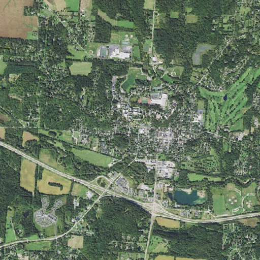 Aerial imagery of King Hall, OH