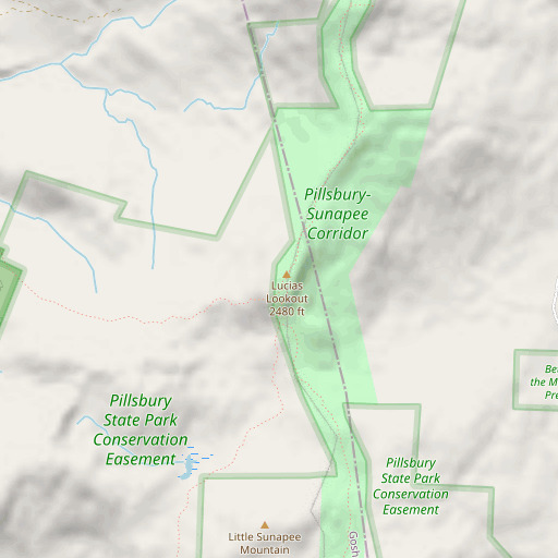 OpenStreetMap map of Lucias Lookout, NH