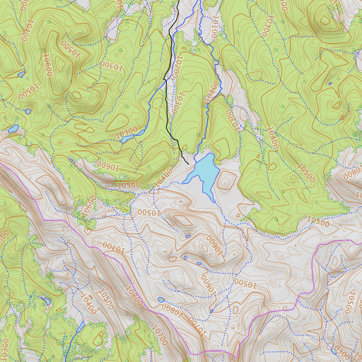 OpenTopoMap map of Kirkendall Dam, CO