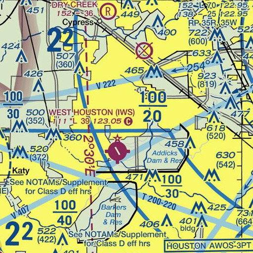 FAA VFR chart of Lieder Elementary School, TX