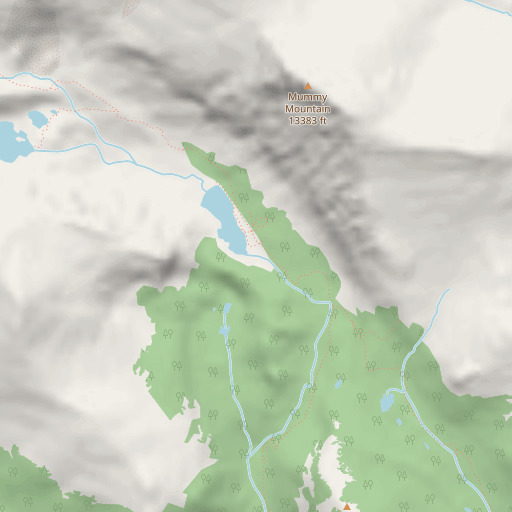OpenStreetMap map of Lawn Dam, CO