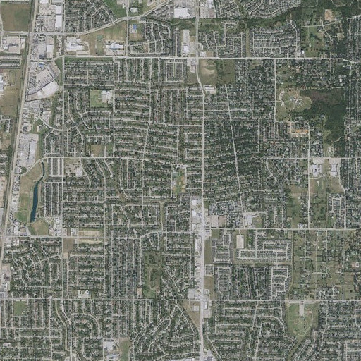 Aerial imagery of Forest Village Park, TX