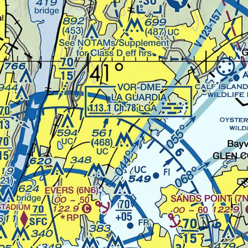 FAA VFR chart of Thornton-Donovan School, NY