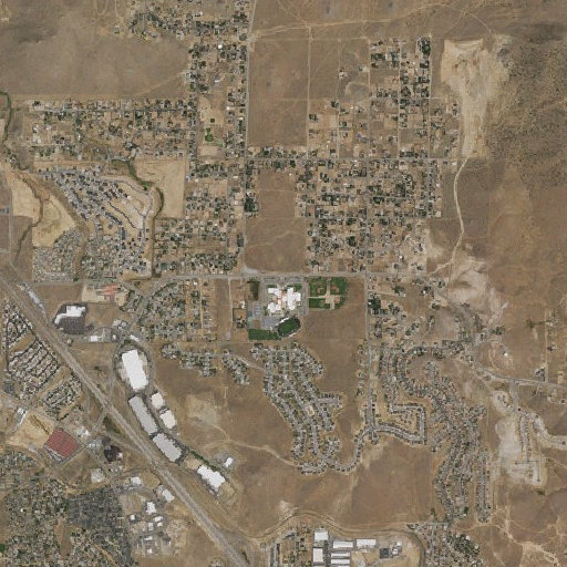 Aerial imagery of North Valleys High School, NV