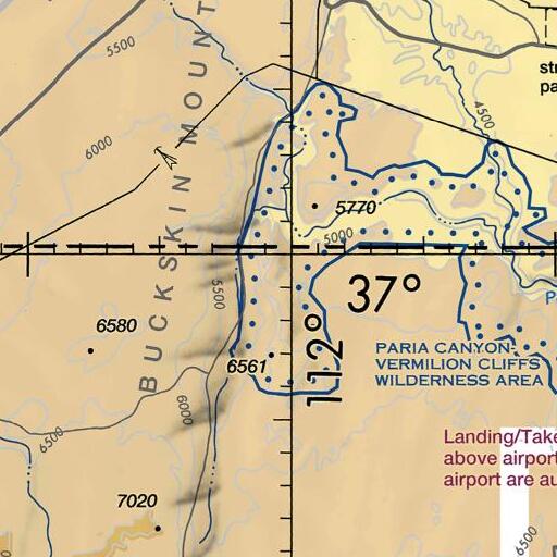 FAA VFR chart of Top Rock Spring, AZ