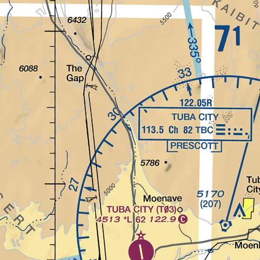 FAA VFR chart of Rose Spring, AZ