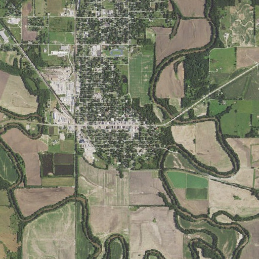 Aerial imagery of Neodesha Fire Department, KS