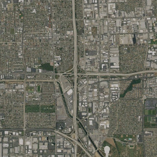 Aerial imagery of Exit 10A, CA