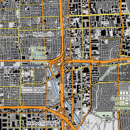 OpenTopoMap map of Exit 10A, CA