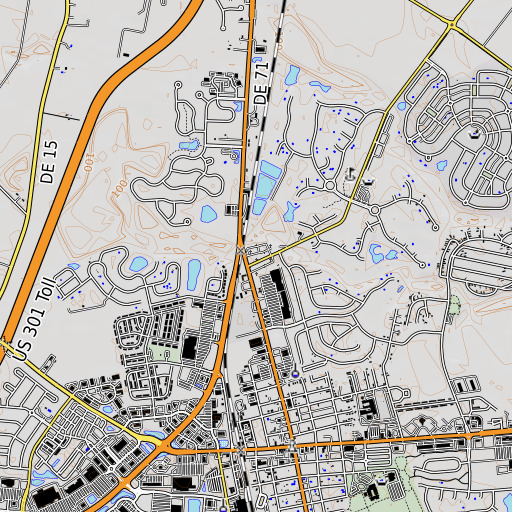 OpenTopoMap map of Forest Cemetery, DE