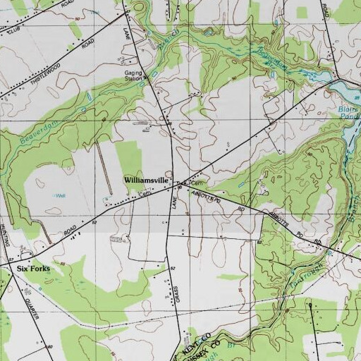USGS 24K topo map of Griffiths Chapel, DE