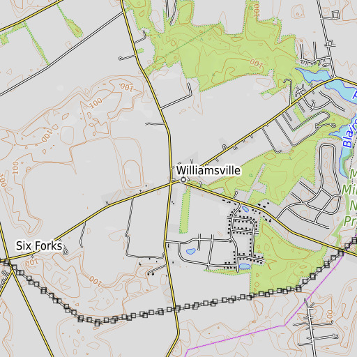 OpenTopoMap map of Griffiths Chapel, DE