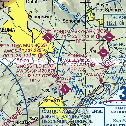 FAA VFR chart of Cloudy Bend, CA