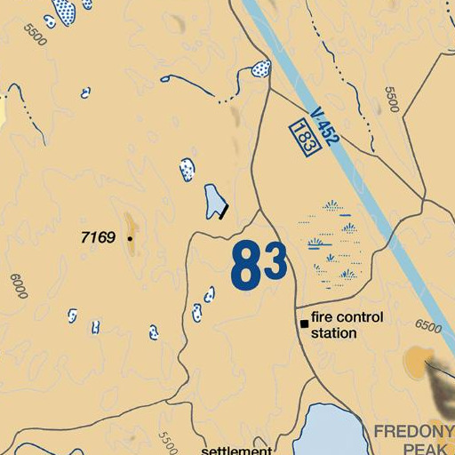FAA VFR chart of Cottonwood Spring, CA