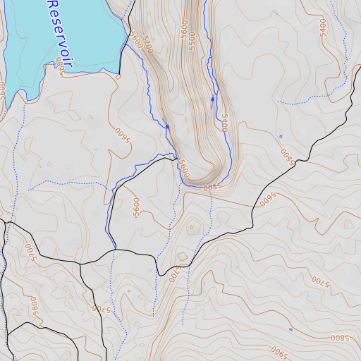 OpenTopoMap map of Cottonwood Spring, CA