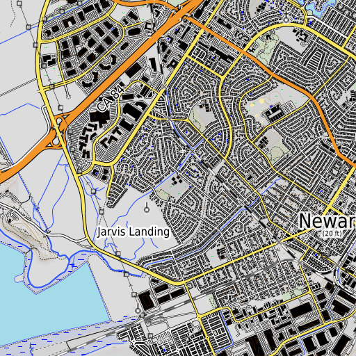 OpenTopoMap map of Lincoln Elementary School, CA