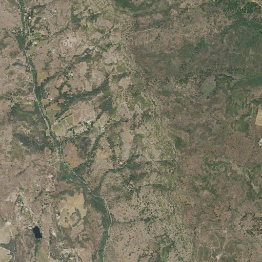 Aerial imagery of Castle Peak, CA